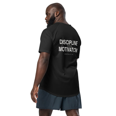Discipline Over Motivation Training Tee – Black